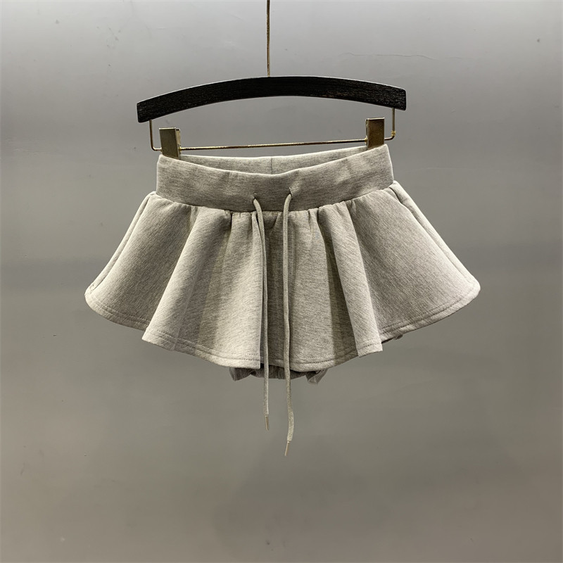 抽绳松紧腰卫衣半身裙女2026秋季新款减龄显瘦防走光a字蓬蓬短裙,女装/女士精品,半身裙,淘宝优惠券,粉丝福利购,淘宝优惠卷