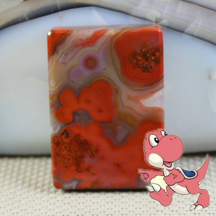 【战国红专卖】天然宣化上谷战国红玛瑙精品象形牌子 收藏级