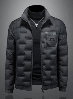 男士轻薄款款羽绒服国标90白鸭绒 钱塘6019-66220-P355 镂空图