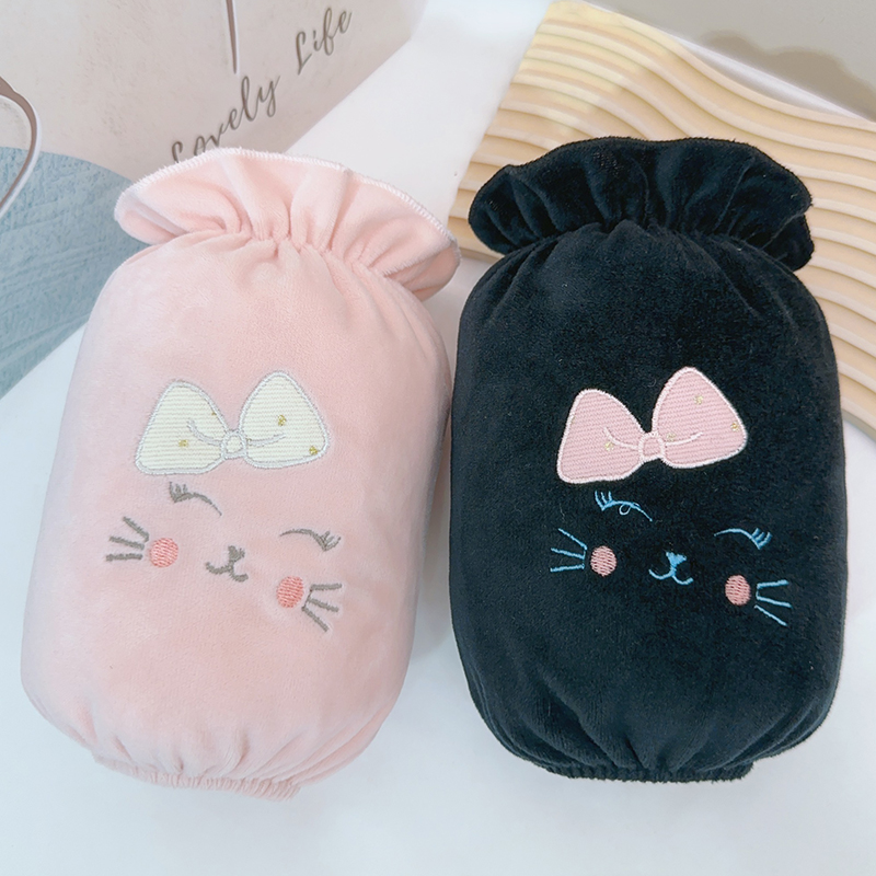 秋冬季短款蝴蝶结袖套女耐脏套袖成人学生上课工作羽绒服防污袖筒