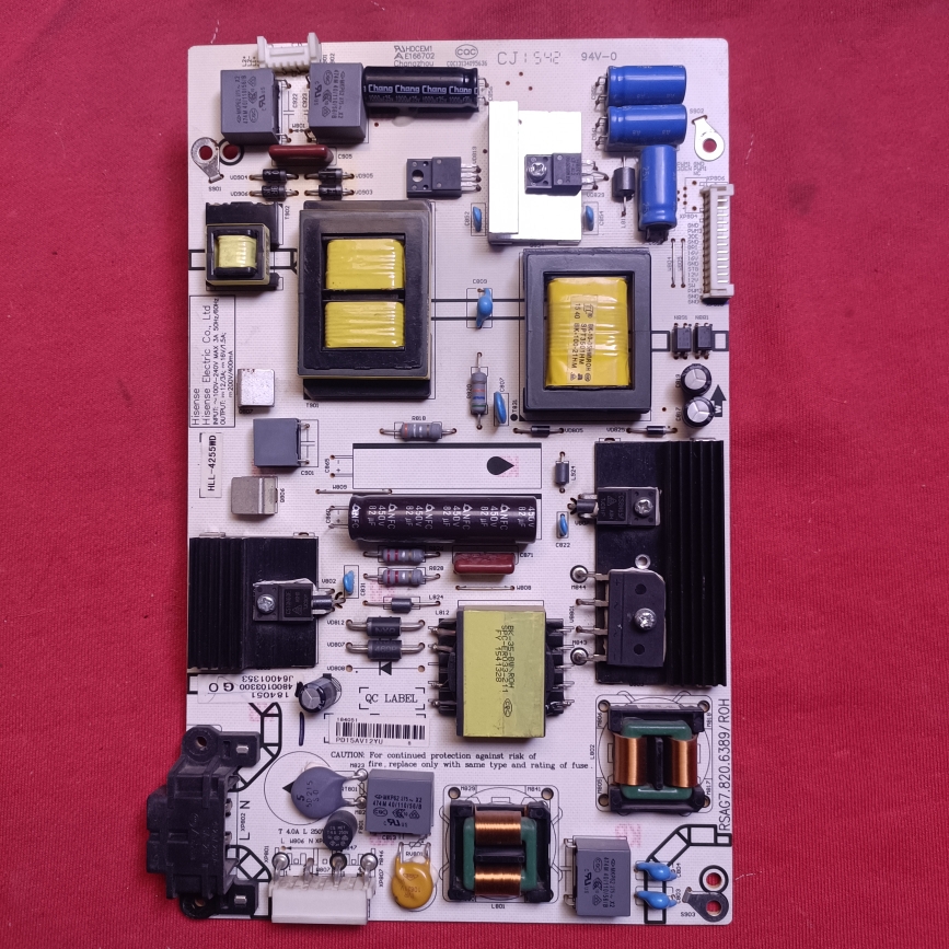 原装 海信LED43K5100U 电源板RSAG7.820.6389/ROH  4/14针  WD