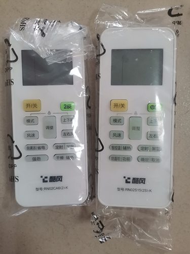 美的空调.原厂酷风遥控器RN02CA6（2）-K，遥控器RN02S15（2S）-K