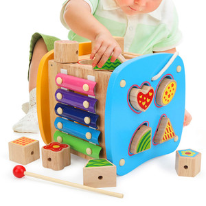 宝宝形状配对积木多功能智力盒 婴儿童男女孩益智玩具3-4-5-6周岁