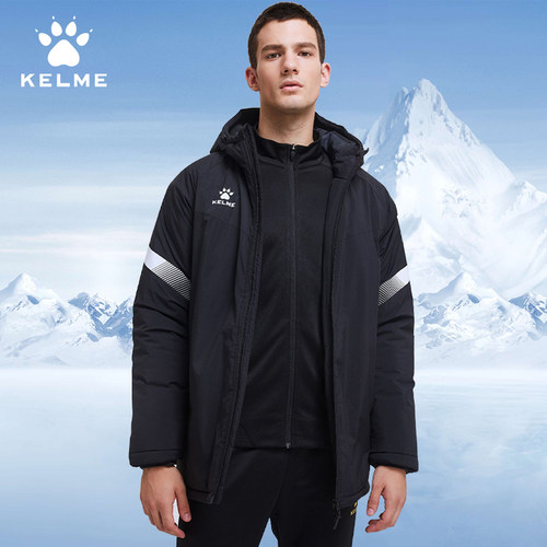 卡尔美短款棉服KELME男