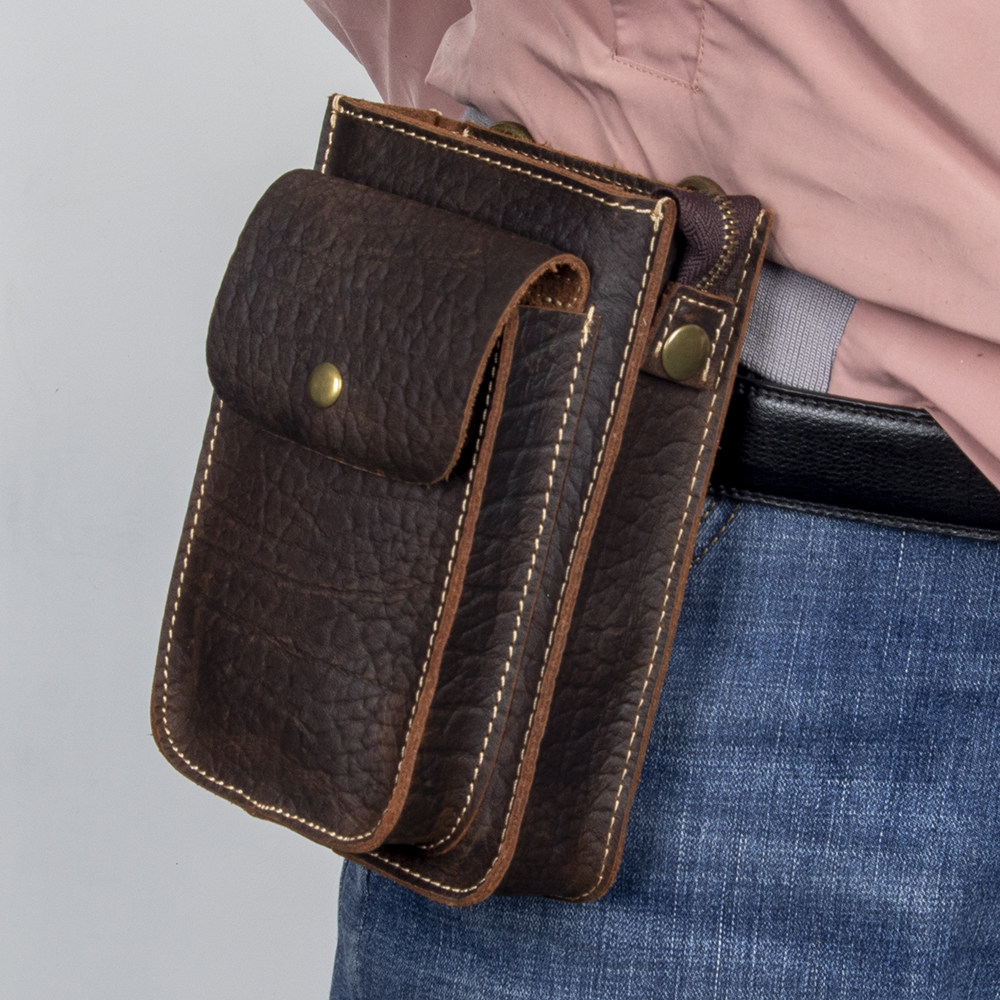 新款真皮手机包男士头层牛皮小挎包复古穿皮带腰挂包全皮休闲男包,箱包皮具/热销女包/男包,手机包,淘宝优惠券,粉丝福利购,淘宝优惠卷