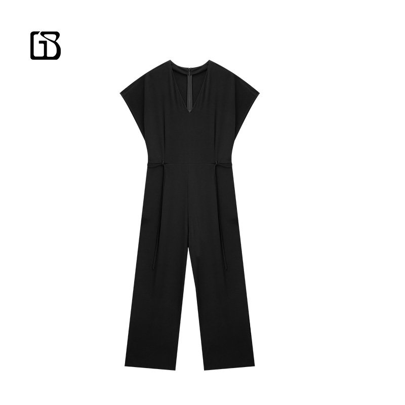 【惊喜六折】GOLDEN BARRY显瘦简约高腰时尚气质无袖连体裤513007