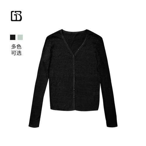 【超值特价】GOLDEN BARRY基础百搭亚麻单排扣开衫 242270