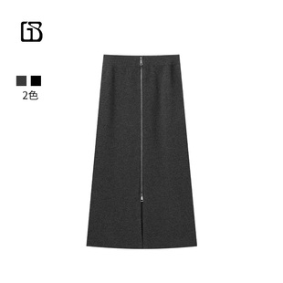 BARRY气质时尚 GOLDEN 百搭拉链毛织半裙314033 惊喜五折