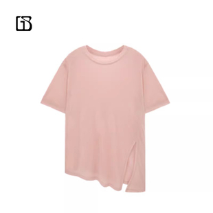 BARRY羊毛莱赛尔百搭底边开叉T恤201603 GOLDEN 惊喜五折