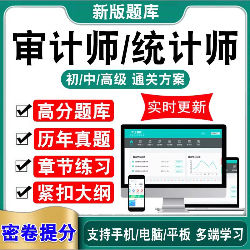 2026高级审计师初级中级统计师考试题库历年真题模拟试卷课件习题