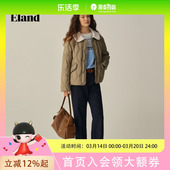 Eland衣恋羽绒服女长袖 外套 翻领