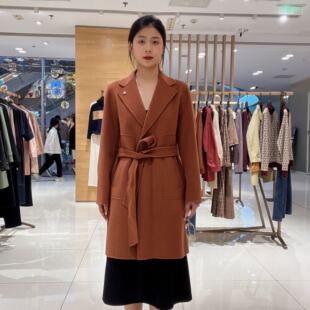 菲姿 女士宽松优雅毛呢外套F3W745