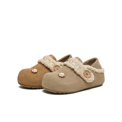 天美意舒适保暖毛绒勃肯鞋BM141