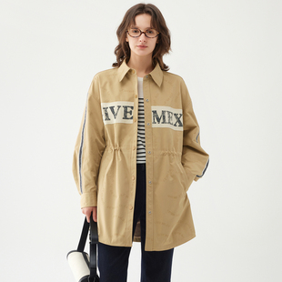 古木夕羊衬衫式风衣女装GS450062001