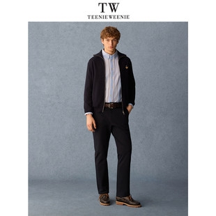 Teenie Weenie2026春高领拉链毛衣开衫TNCK2611E1K