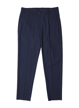 C31 ROTC纯色休闲直筒中腰西裤RQ-720K-121S60