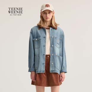 TeenieWeenie小熊女装外套翻领牛仔上衣