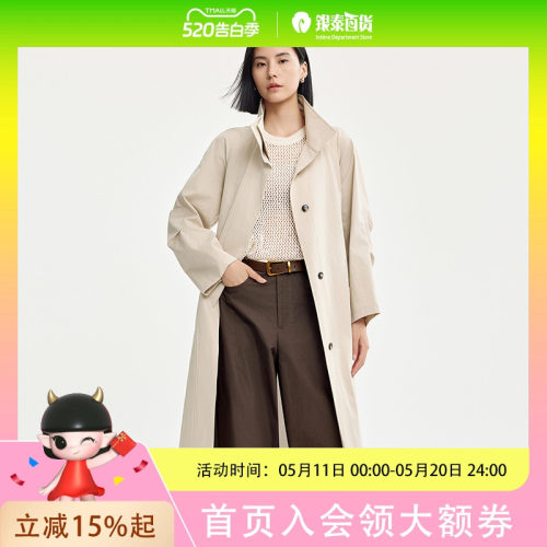 迪赛尼斯气质休闲风衣外套女