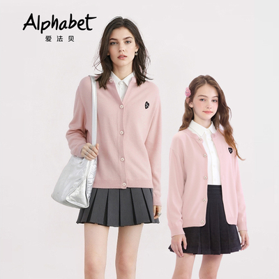 Alphabet爱法贝童装冬季女毛衫B44M814