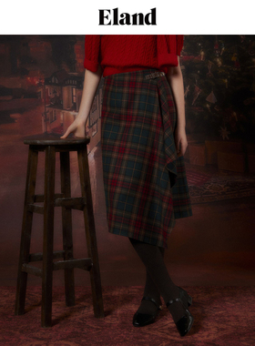 Eland衣恋半身裙女中长款裙子