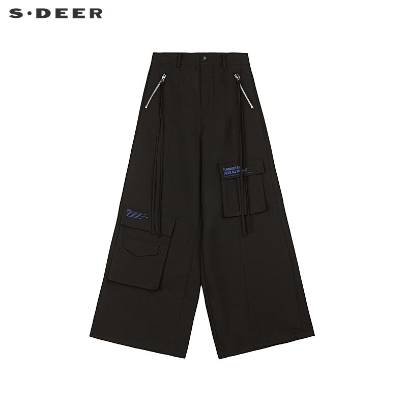 sdeer圣迪奥女装工装长裤S25180802
