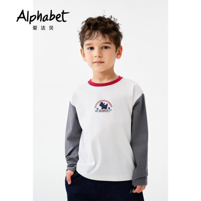 Alphabet爱法贝童装冬季男长袖T恤201B632