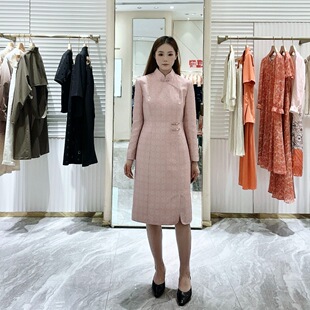 马天奴女士气质简约时尚连衣裙MHA630DRX0