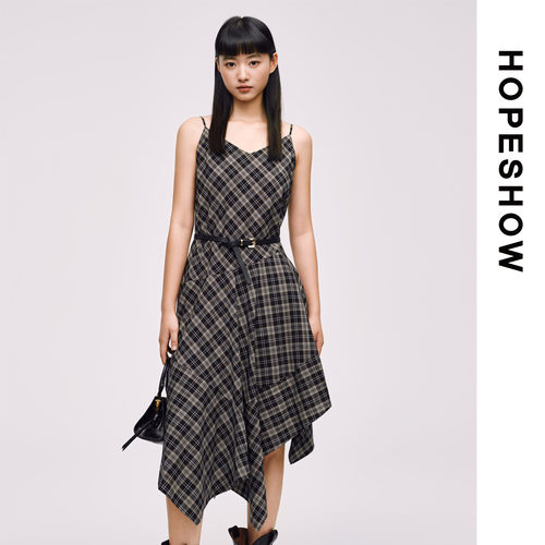HOPESHOW红袖连衣裙89625291603