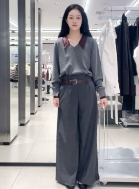 太平鸟女士气质简约休闲长裤A1GBF3531