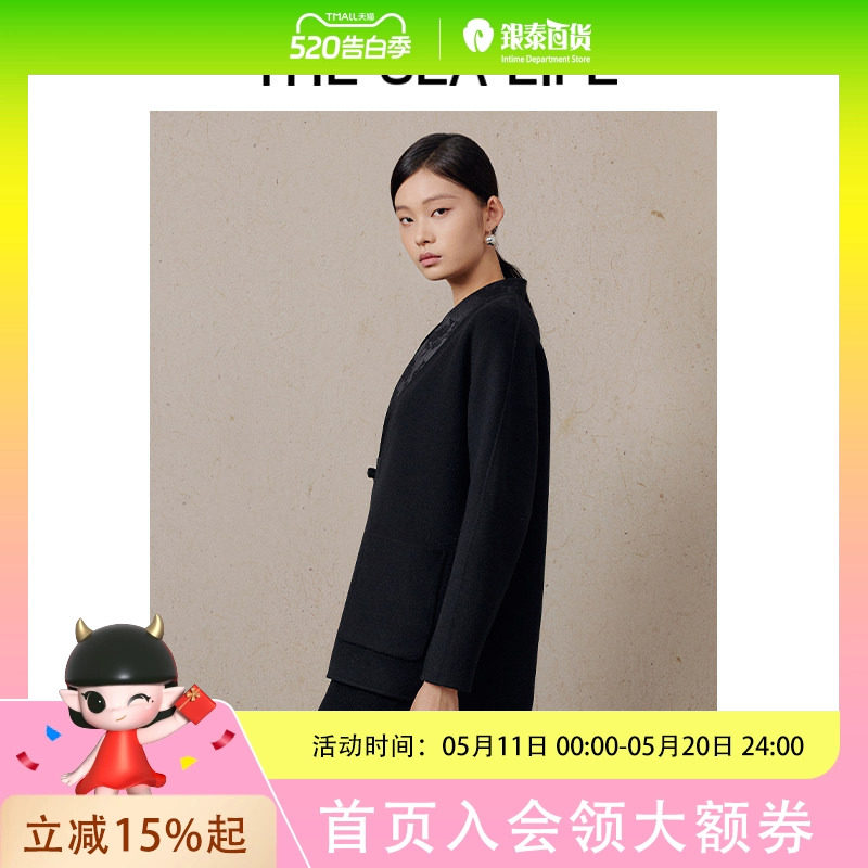 THESEALIFE简约时尚毛呢外套18156