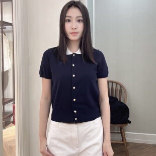 EECKG24E02 CARDIGAN E·Land女士温柔简约针织开衫