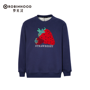 罗宾汉圆领卫衣加绒宽松男女同款R023L2150