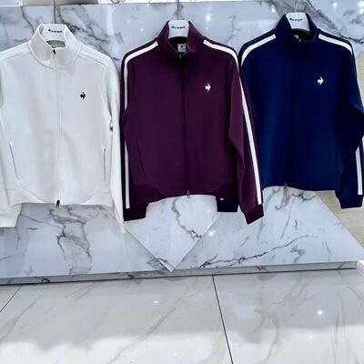 L253WCNRJK04乐卡克法国公鸡 女款休闲运动立领外套短款卫衣开衫