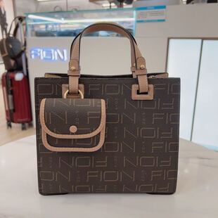 菲安妮 女士印花简约大容量手提托特背包FAAFIFS278
