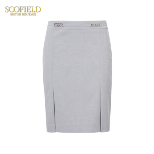 SCOFIELD高腰修身 裙SFWHC2301M 包臀通勤商务设计感半身西装