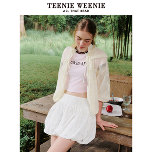 TeenieWeenie小熊女装25夏季法式少女外套