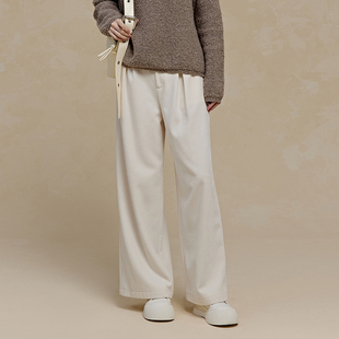 长裤 直筒裤 111B440788 女冬季 pit复古高腰显瘦休闲裤