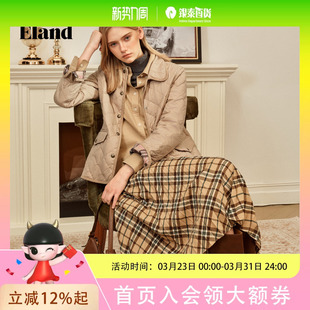 Eland衣恋翻领棉衣女长袖 棉服