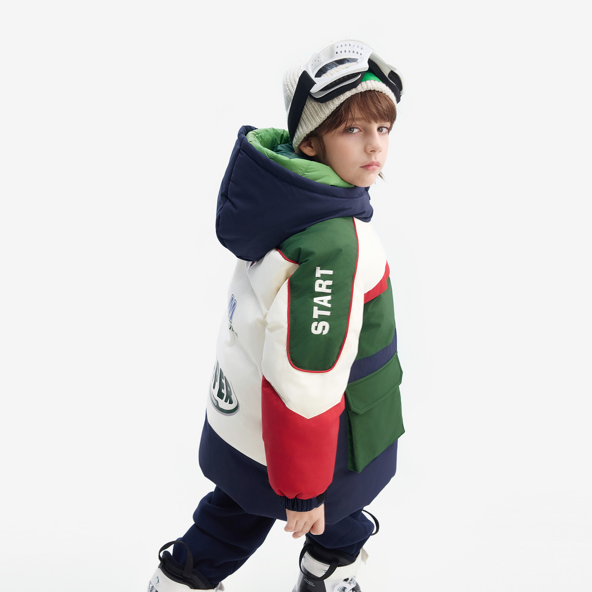 【设计师系列】MQD童装儿童羽绒服中长款2024冬装男童厚外套