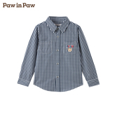 男童格子衬衫 款 25年秋季 PawinPaw卡通小熊童装