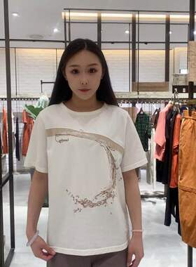 LanaFaY 女士圆领印花短袖T恤L3X510