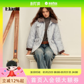 毛领外套 Eland衣恋羽绒服女时尚 三防面料&鹅绒