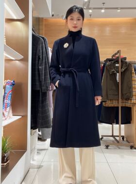菲姿女士简约时尚大衣F4W717