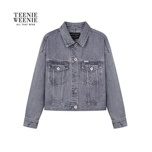 TeenieWeenie小熊女外套 复古 翻领通勤 牛仔夹克