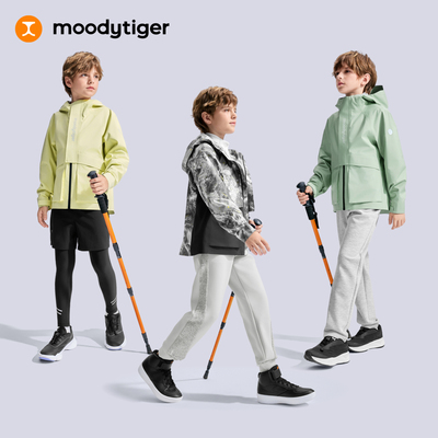 moodytiger男女童无氟外套防风耐磨户外服53514006