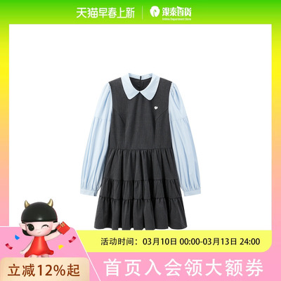 乐町连衣裙学院风衬衫裙C1FAE4224