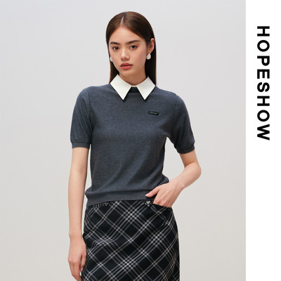 HOPESHOW红袖针织衫89125300131