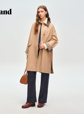 Eland衣恋牛仔裤女时尚宽松裤通勤显高显瘦直筒裤2026春季