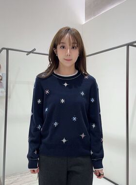 CHIC ZONE女士休闲简约针织衫CH556D6741