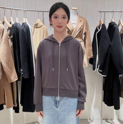 TKY SHOP女士休闲连帽卫衣外套10H1DA04B058